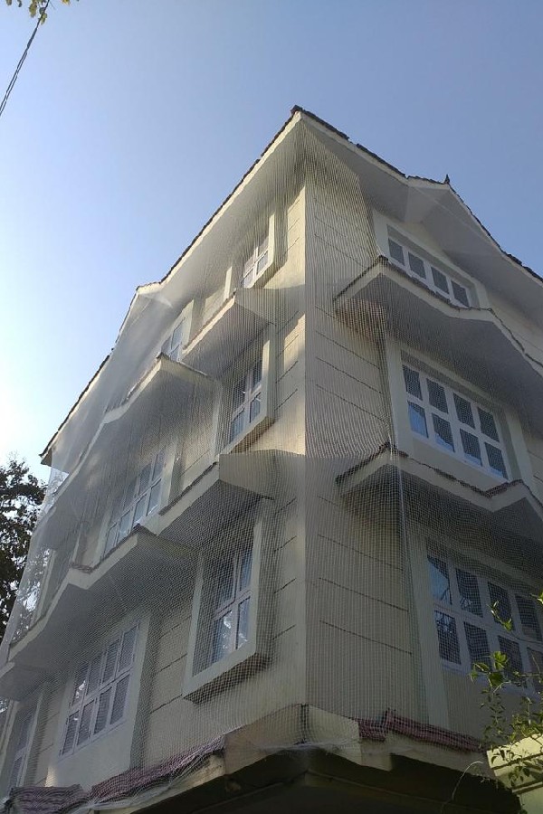 Building Covering Safety Nets